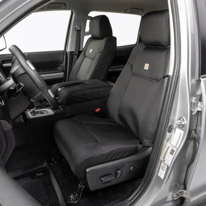 Covercraft 23-24 Chevrolet Silverado Carhartt PrecisionFit Custom Front Row Seat Covers – Blk