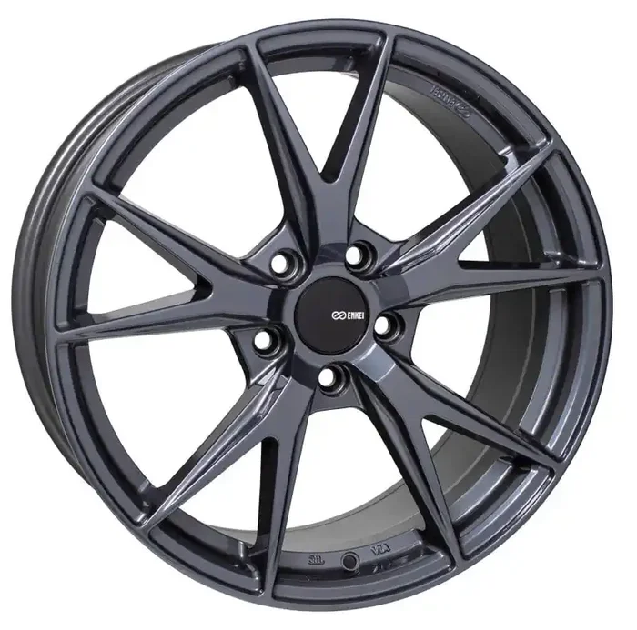 Enkei Phoenix 17×7.5 45mm Offset 5×114.3 72.6mm Bore Blue Gunmetal Wheel