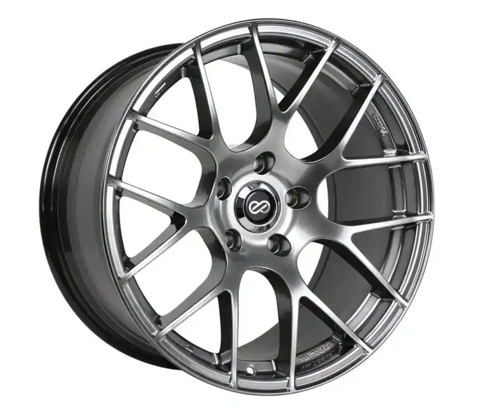 Enkei Raijin 18×8 42mm Offset 5×120 Bolt Pattern 72.6 Bore Diameter Hyper Silver Wheel