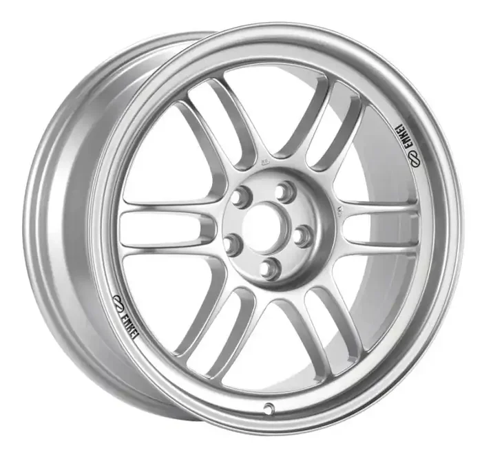 Enkei RPF1 17×8 5×114.3 45mm Offset 73mm Bore Silver Wheel 05-07 STI/06-10 Civic Si