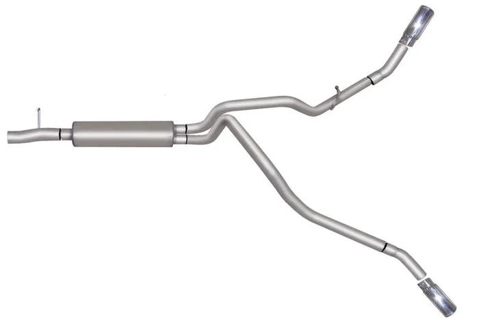 Gibson 08-09 Ford F-250 Super Duty FX4 5.4L 2.5in Cat-Back Dual Extreme Exhaust – Aluminized