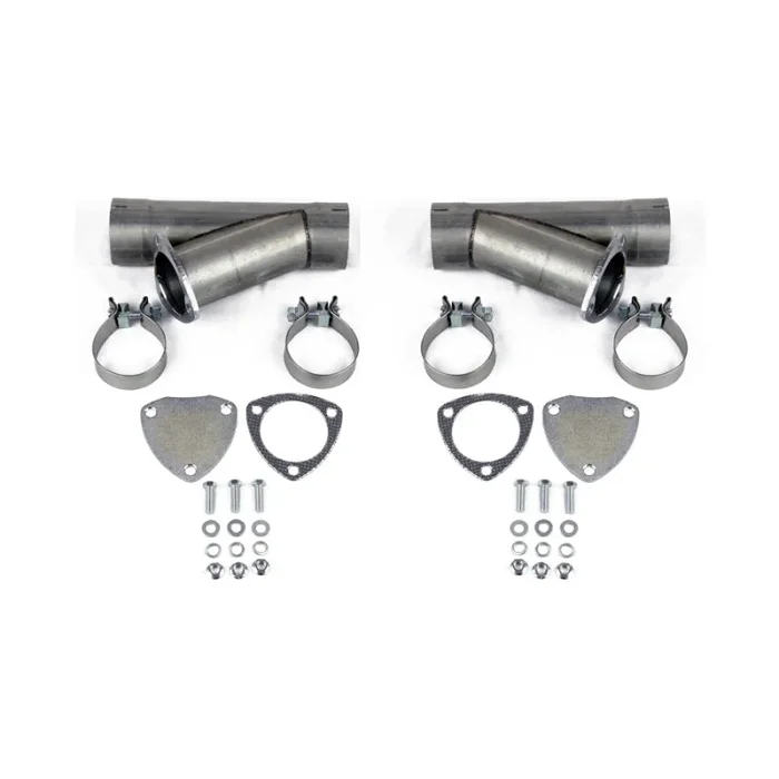 Granatelli 4.0in Aluminized Mild Steel Manual Dual Exhaust Cutout w/Slip Fit & Band Clamps