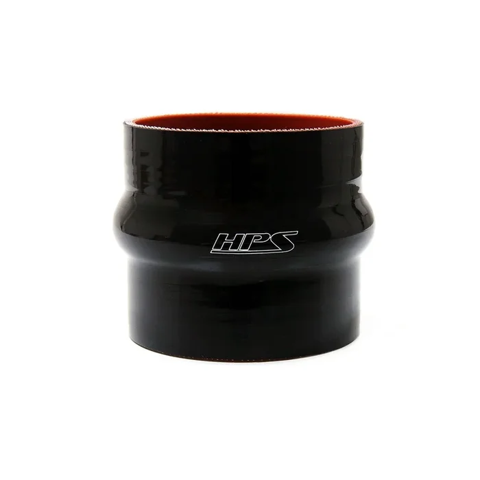 HPS 1.75 ” ID , 6 ” Long High Temp 4-ply Reinforced Silicone Hump Coupler Hose Black (45mm ID , 152mm Length)