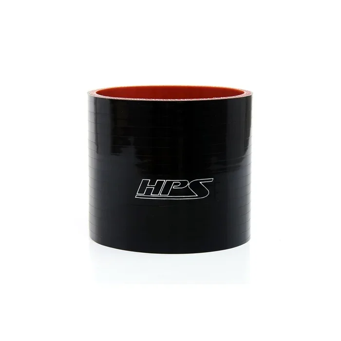HPS 1 ” ID , 4 ” Long High Temp 4-ply Reinforced Silicone Straight Coupler Hose Black (25mm ID , 102mm Length)