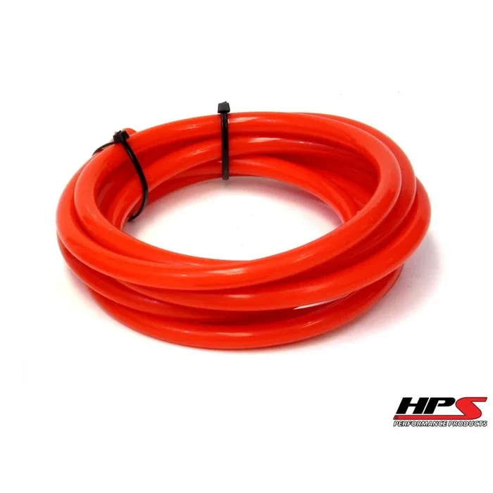 HPS 10mm Red High Temp Silicone Vacuum Hose – 25 Feet Pack