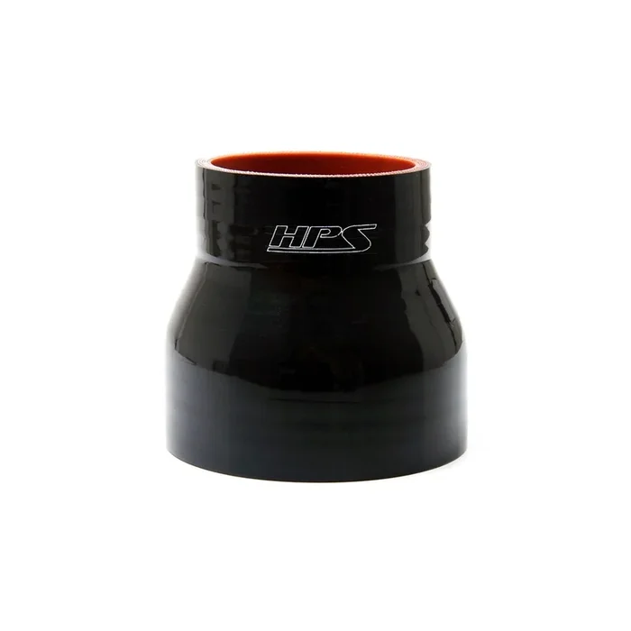 HPS 2.5 ” – 3 ” ID , 2.25 ” Long High Temp 4-ply Reinforced Silicone Reducer Coupler Hose Black (63mm – 76mm ID , 57mm Length)