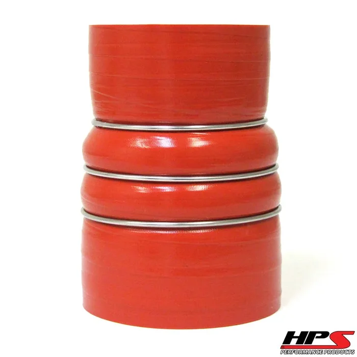 HPS 3.5 ” – 4.5 ” ID , 6 ” Long High Temp 4-ply Aramid Reinforced Silicone CAC Coupler Hose Hot Side (89mm – 114mm ID , 152mm Length)