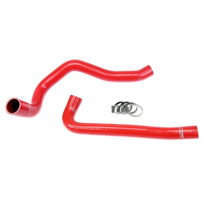 HPS Reinforced Red Silicone Radiator Hose Kit Coolant for Jeep 97-02 Wrangler TJ 2.5L 4Cyl
