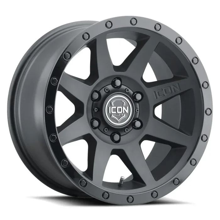 ICON Rebound 17×8.5 5×5 -6mm Offset 4.5in BS 71.5mm Bore Double Black Wheel