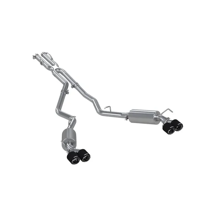 MBRP 20-21 Ford Explorer ST 3.0L Ecoboost SS 2.5in Dual Rear Exit w/ Carbon Fiber Quad Tips – T304
