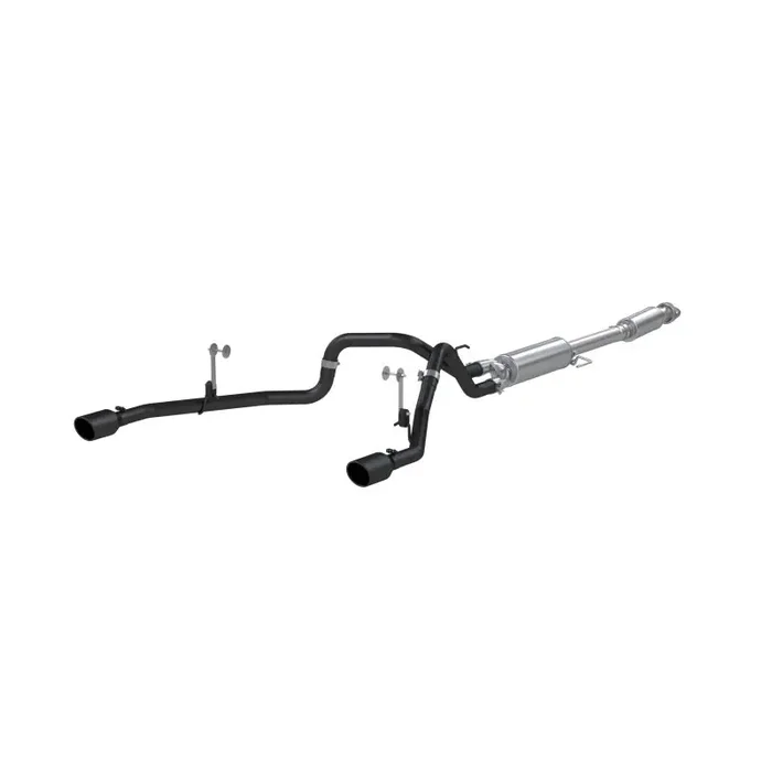 MBRP 2021+ F-150 2.7L/ 3.5L Ecoboost, 5.0L 3in Cat Back 2.5in Dual Split Rear – Black Coated