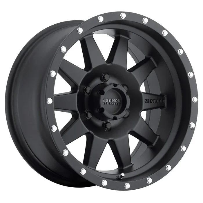 Method MR301 The Standard 18×9 -12mm Offset 6×5.5 108mm CB Matte Black Wheel