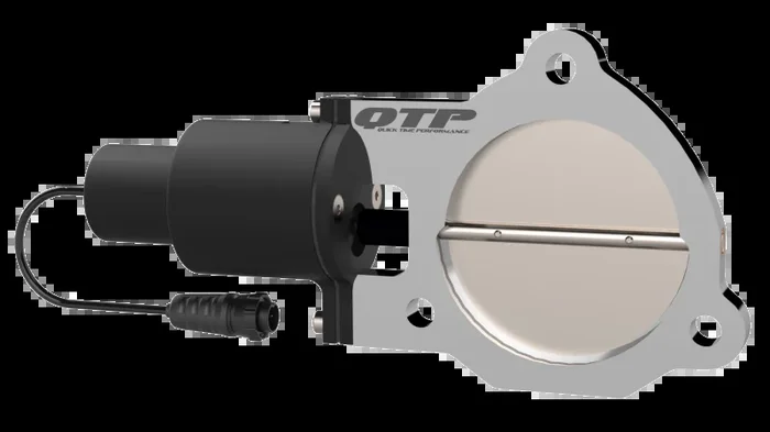 QTP 3.5in Bolt-On QTEC Electric Cutout Valve – Single
