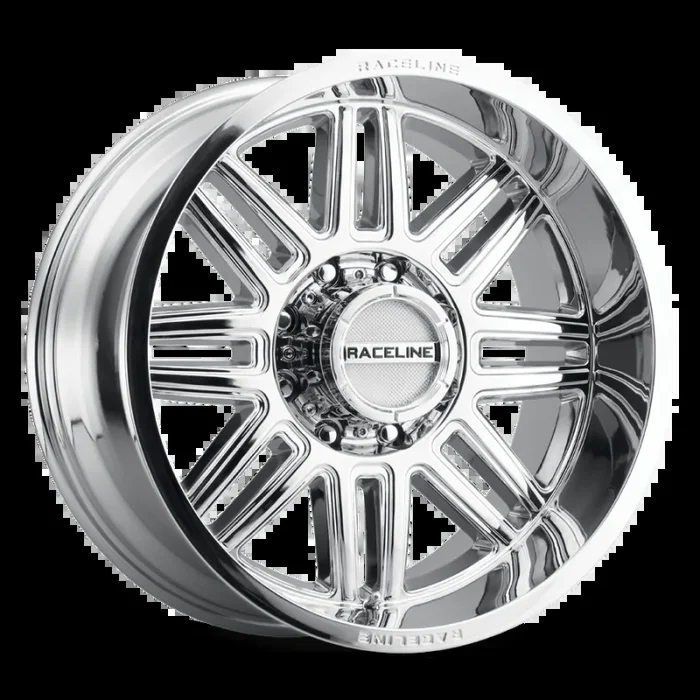 Raceline 948C Split 18x9in / 6×139.7 BP / 18mm Offset / 106.1mm Bore – Chrome Wheel
