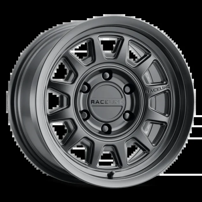 Raceline 952B Aero 16x8in / 6×139.7 BP / -6mm Offset / 106.1mm Bore – Satin Black Wheel