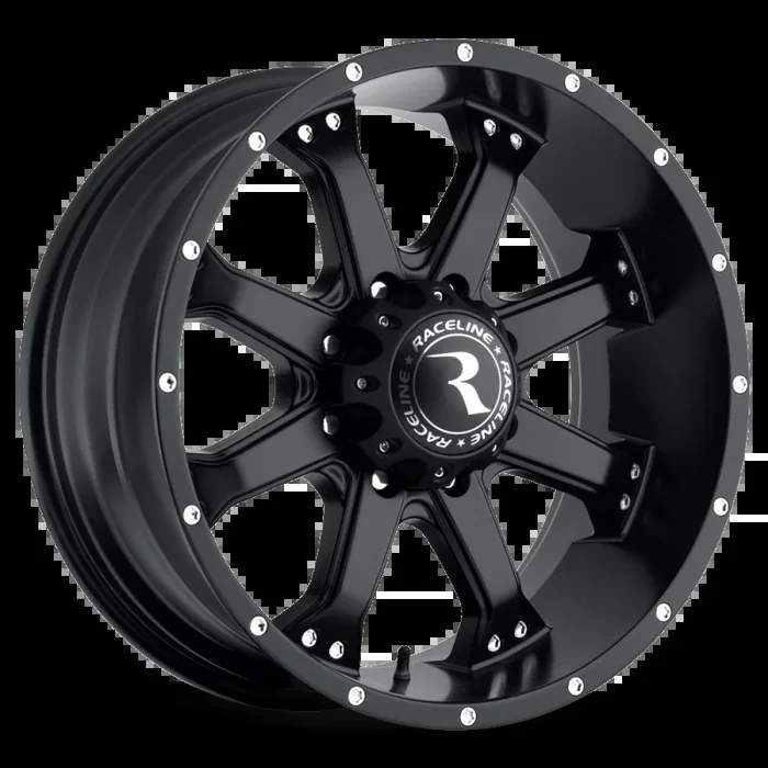 Raceline 991B Assault 18x9in / 8×170 BP / 0mm Offset / 125.2mm Bore – Satin Black Wheel