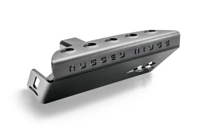 Rugged Ridge 07-23 Jeep Wrangler JK/JKU/JL/JLU & 20-23 Gladiator Hitch Skid Plate 2in. Rec – Tex Blk