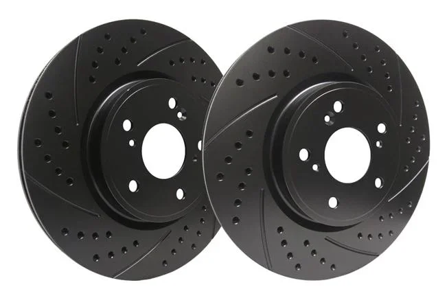 SP Performance 296mm Drilled And Slotted Front Brake Rotors | 2004-2006 Lexus ES330 (F52-266)