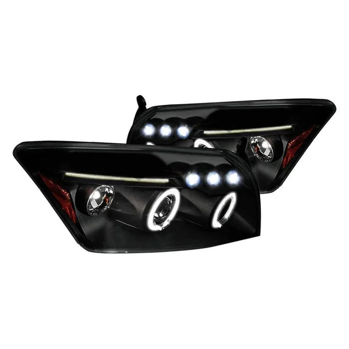 Spec-D Projector Headlights Dodge Caliber (2007-2012) LED Halo – Black / Chrome / Smoked