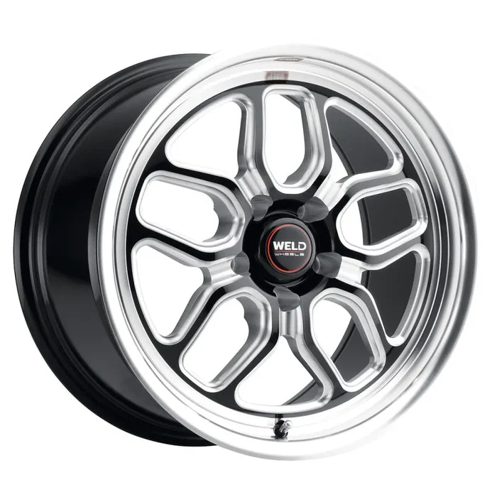 Weld Racing 17×10 Laguna Drag Wheel 5×127 ET38 BS7.00 Gloss BLK MIL DIA 71.5