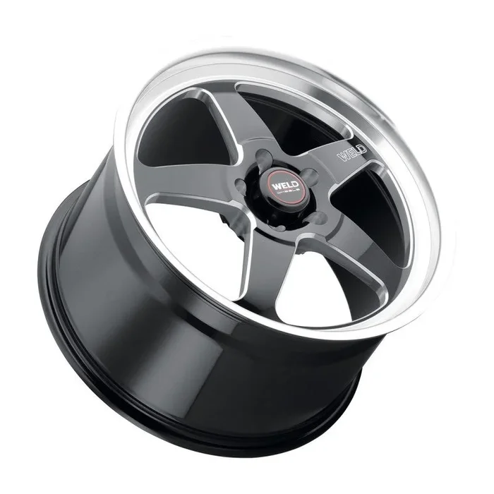 Weld S155 20×10.5 Ventura Drag 5×127 ET38 BS7.25 Gloss BLK MIL DIA 71.5